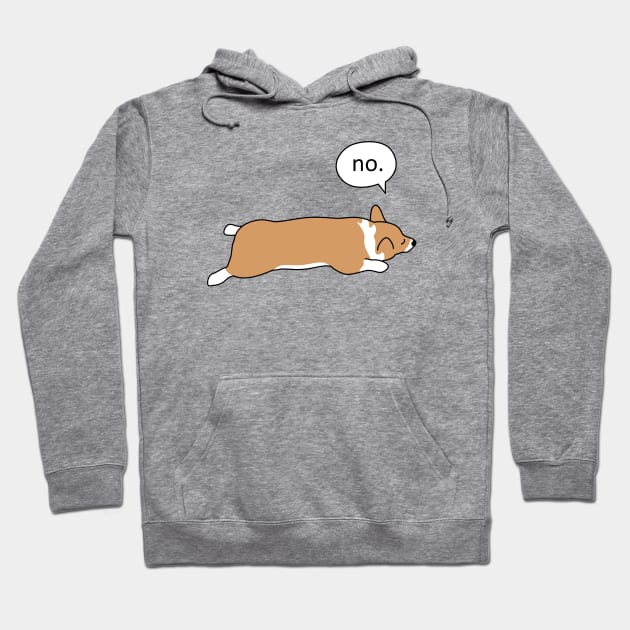 Corgi Sploot - No Hoodie by MaplewoodMerch